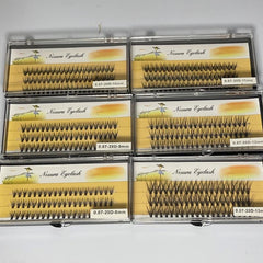 6 Boxes Lash Clusters 8 13MIX DIY Eyelash Extensions Natural Long Thick Individu
