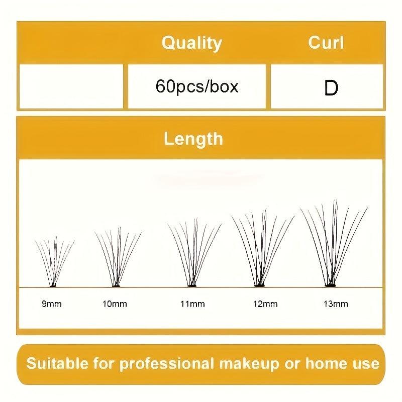 6 Boxes Lash Clusters 8 13MIX DIY Eyelash Extensions Natural Long Thick Individu