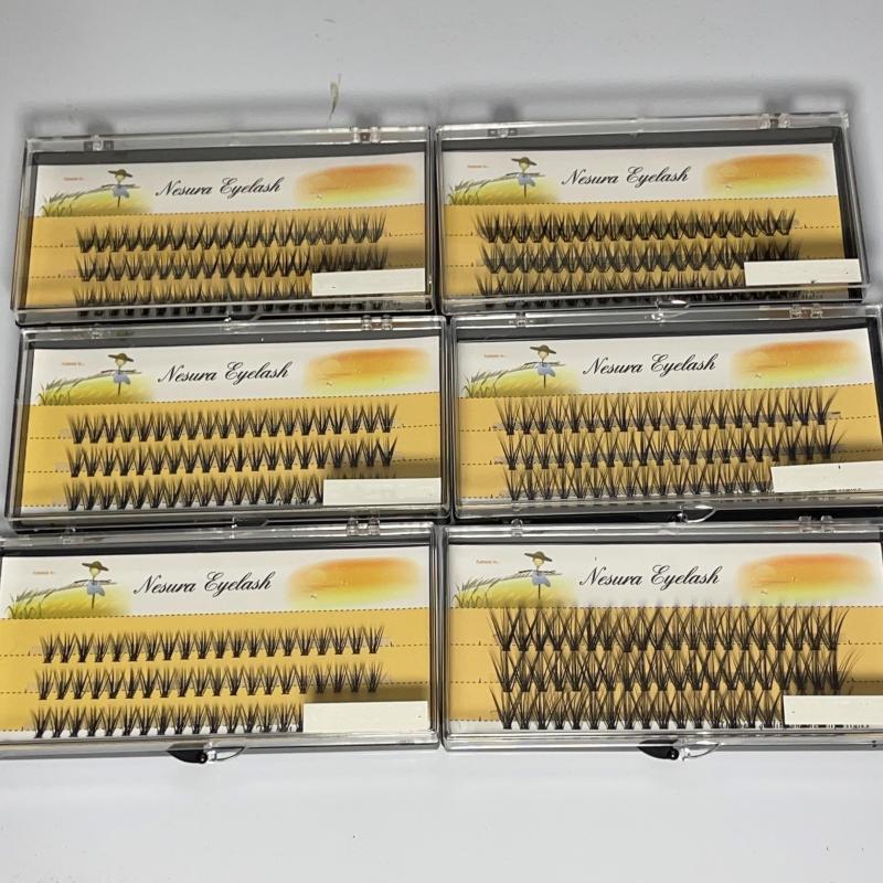 6 Boxes Lash Clusters 8 13MIX DIY Eyelash Extensions Natural Long Thick Individu