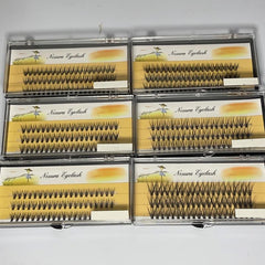 6 Boxes Lash Clusters 8 13MIX DIY Eyelash Extensions Natural Long Thick Individu