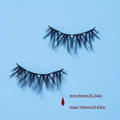 5 Pairs False Eyelashes Extension Kit Volume Fluffy Wispies Long Thick 16mm