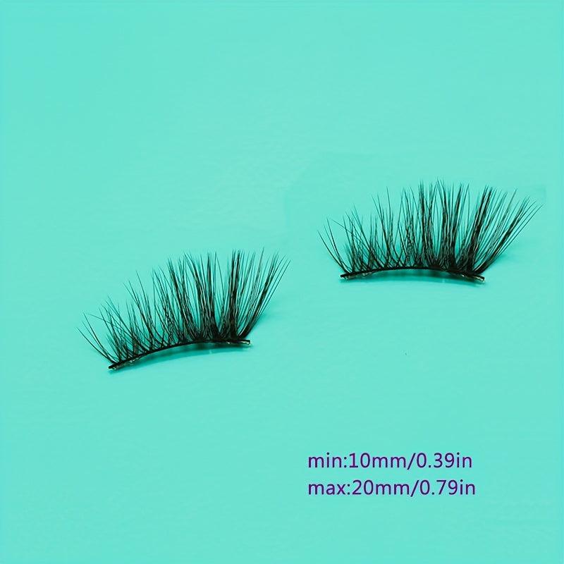 10 Pairs Half False Eyelashes Soft Wispies Fanned & Natural Curve Light & Fluffy
