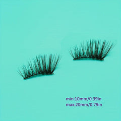 10 Pairs Half False Eyelashes Soft Wispies Fanned & Natural Curve Light & Fluffy