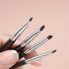 4Pcs Eyeliner Smudge Brush Pencil Soft Makeup Tool Natural Soft Horse Hair Eyesh