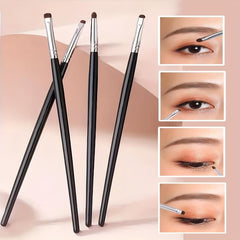 4Pcs Eyeliner Smudge Brush Pencil Soft Makeup Tool Natural Soft Horse Hair Eyesh