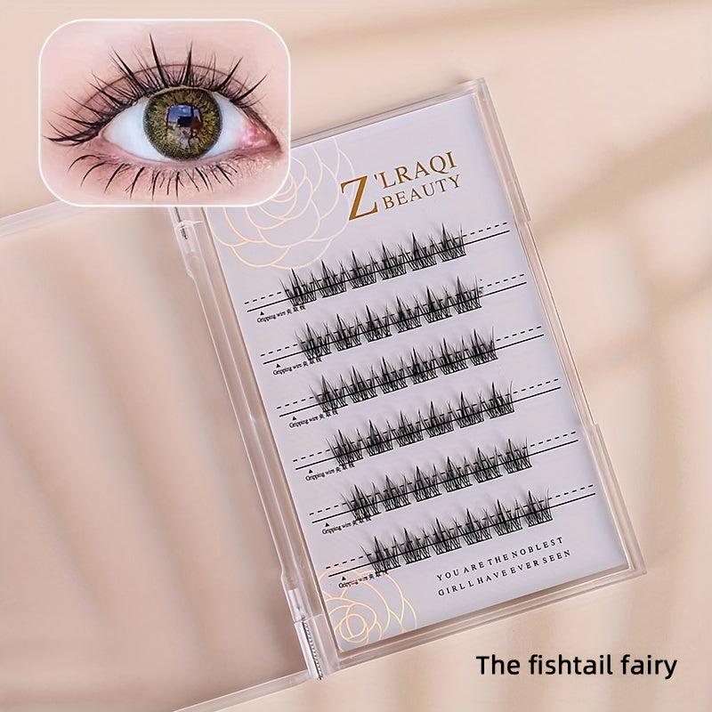 Cluster Lashes Self adhesive False Eyelashes Natural Look Waterproof