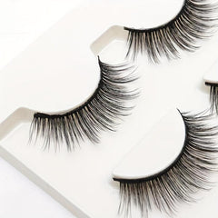 3 Pairs Natural False Eyelashes Voluminous Eye Lashes Thick Cross Lashes