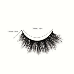 3 Pairs Natural False Eyelashes Voluminous Eye Lashes Thick Cross Lashes