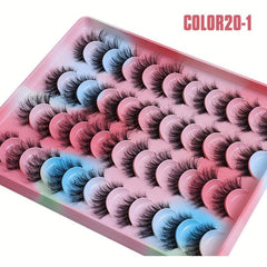 20 Pairs 3D Layer Fluffy False Eyelashes Natural Volume Thick Lashes Extension