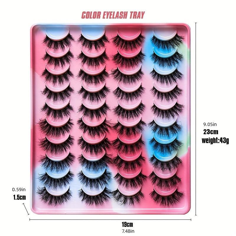 20 Pairs 3D Layer Fluffy False Eyelashes Natural Volume Thick Lashes Extension