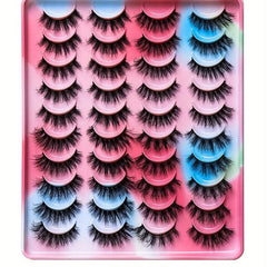 20 Pairs 3D Layer Fluffy False Eyelashes Natural Volume Thick Lashes Extension