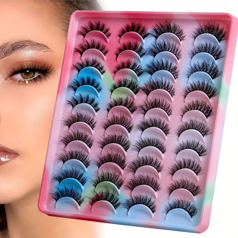 20 Pairs 3D Layer Fluffy False Eyelashes Natural Volume Thick Lashes Extension