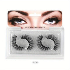 2 Pairs 5D Layer False Eyelashes Thick Eye Lashes