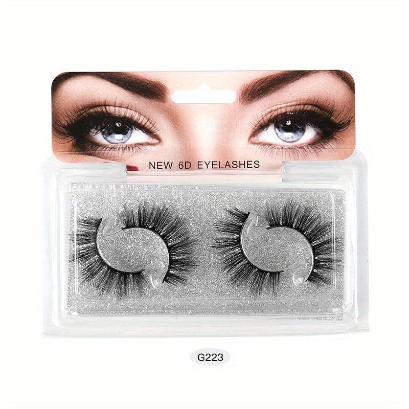 2 Pairs 5D Layer False Eyelashes Thick Eye Lashes