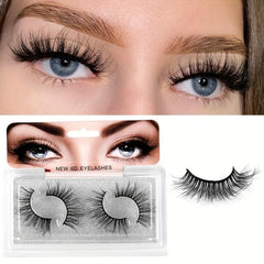 2 Pairs 5D Layer False Eyelashes Thick Eye Lashes