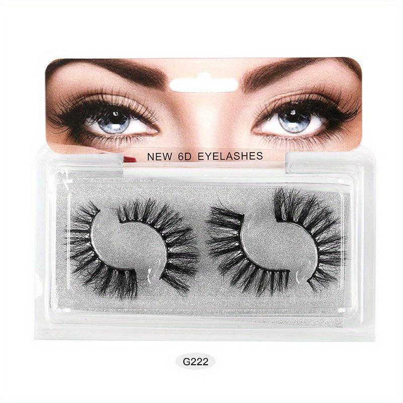 2 Pairs 5D Layer False Eyelashes Thick Eye Lashes