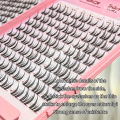 Cat Eye Elf Eyelashes Individual Cluster False Eyelashes Natural Makeup
