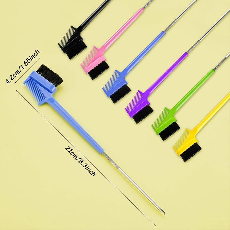 6pcs Eyebrow Brush Set for Groomed Brows & Lashes Random Colors