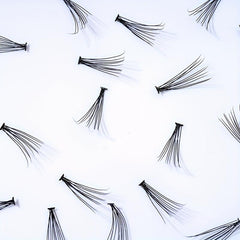 Fluffy Cluster Eyelashes Thick Volume Wispy Fishtail Style Grafting False Lashes
