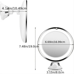 10x LED Makeup Mirror Touch Screen Portable Flexible Magnifying Vanity