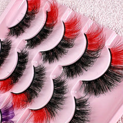 10 Pairs Colored Lashes Soft Dramatic Long Full Strip Lashes
