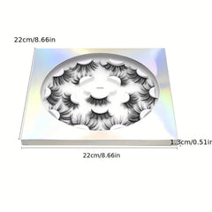 Chemical Fiber Long Eyelashes 8 Pairs False Eyelashes 6D Natural Thick Curling