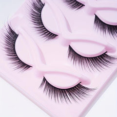 5 Pairs Cat Eye Lashes Eyelashes Winged End Eye Long Natural Full Strip Lashes