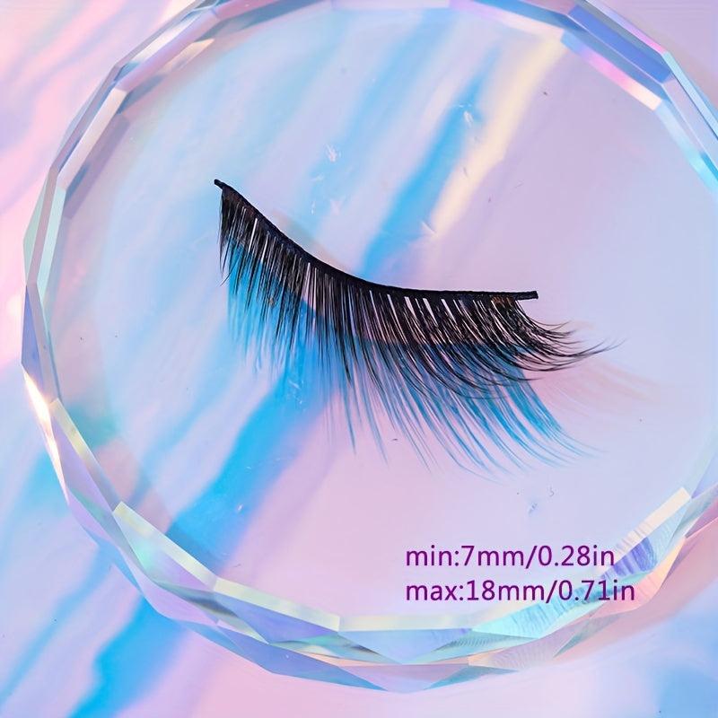 5 Pairs Cat Eye Lashes Eyelashes Winged End Eye Long Natural Full Strip Lashes