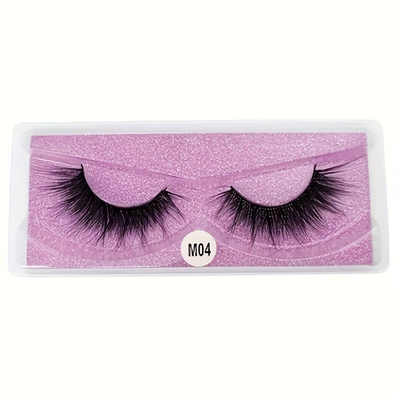 10 Pairs Natural 3D Mink False Eyelashes Long Thick And Soft