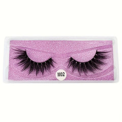 10 Pairs Natural 3D Mink False Eyelashes Long Thick And Soft