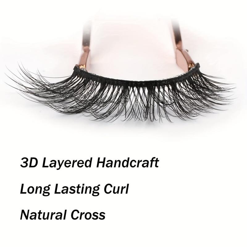 5 Pairs Fluffy Wispy 3D Eyelashes Extension Natural Volume Lashes for Makeup Use