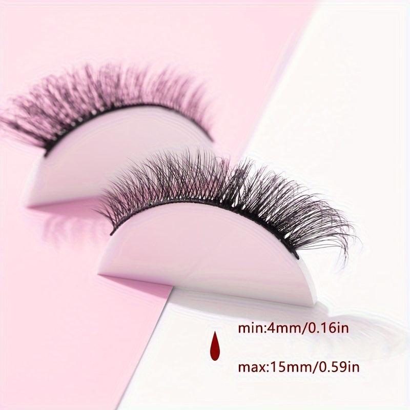 7 Pairs 5D Curly Cat Eye False Eyelashes 15mm