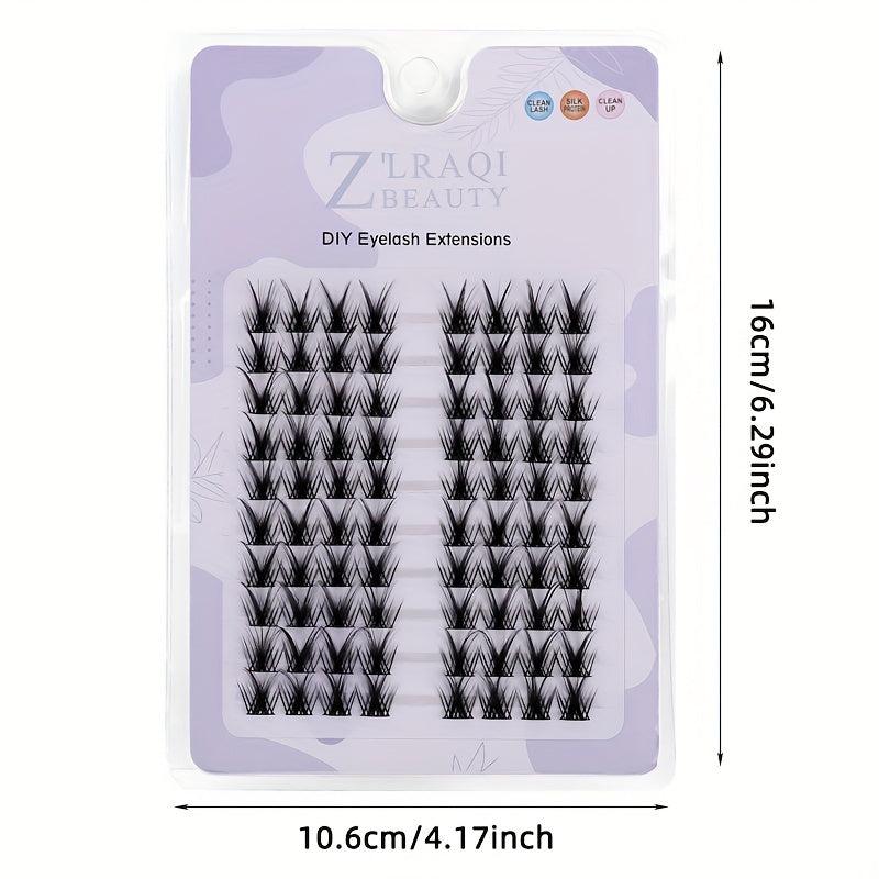 10 Rows Manga Lashes False Eyelashes Individual Cluster Extension