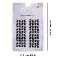 10 Rows Manga Lashes False Eyelashes Individual Cluster Extension