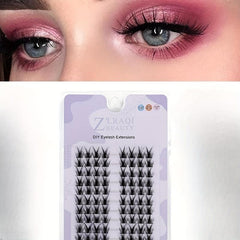 10 Rows Manga Lashes False Eyelashes Individual Cluster Extension