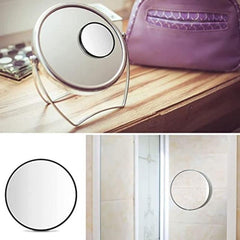 Portable Acne Pores Makeup Mirror with Suction Cups 10-30x Magnification