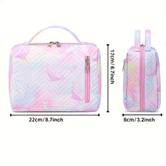 Waterproof Travel Makeup Bag Dividers Handle Large Capacity Cosmetic Bag