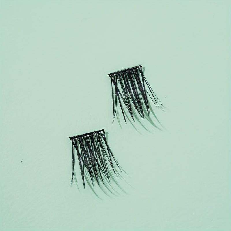 120pcs Fishtail False Eyelashes 10-14mm Mix Natural & Wispy for Photograph