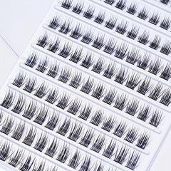 120pcs Fishtail False Eyelashes 10-14mm Mix Natural & Wispy for Photograph