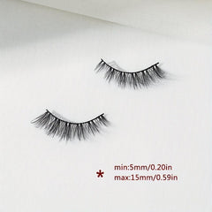 14 Pairs Natural Fluffy Wispy False Eyelashes 15mm