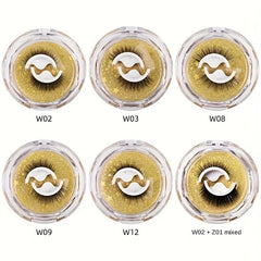 Reusable Self-adhesive Eyelashes - Easy Application, Glue-Free, Waterproof