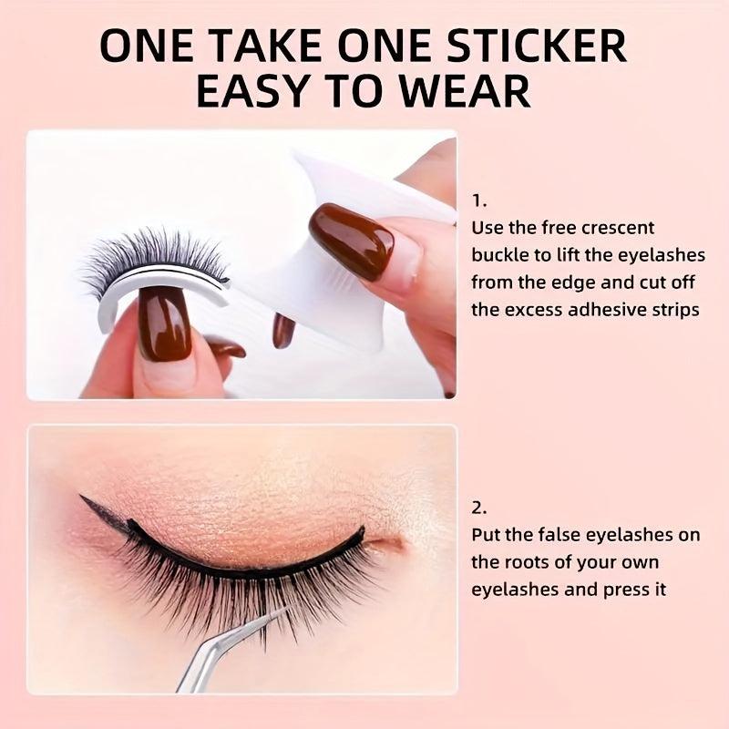 Reusable Self-adhesive Eyelashes - Easy Application, Glue-Free, Waterproof
