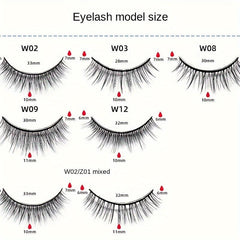 Reusable Self-adhesive Eyelashes - Easy Application, Glue-Free, Waterproof