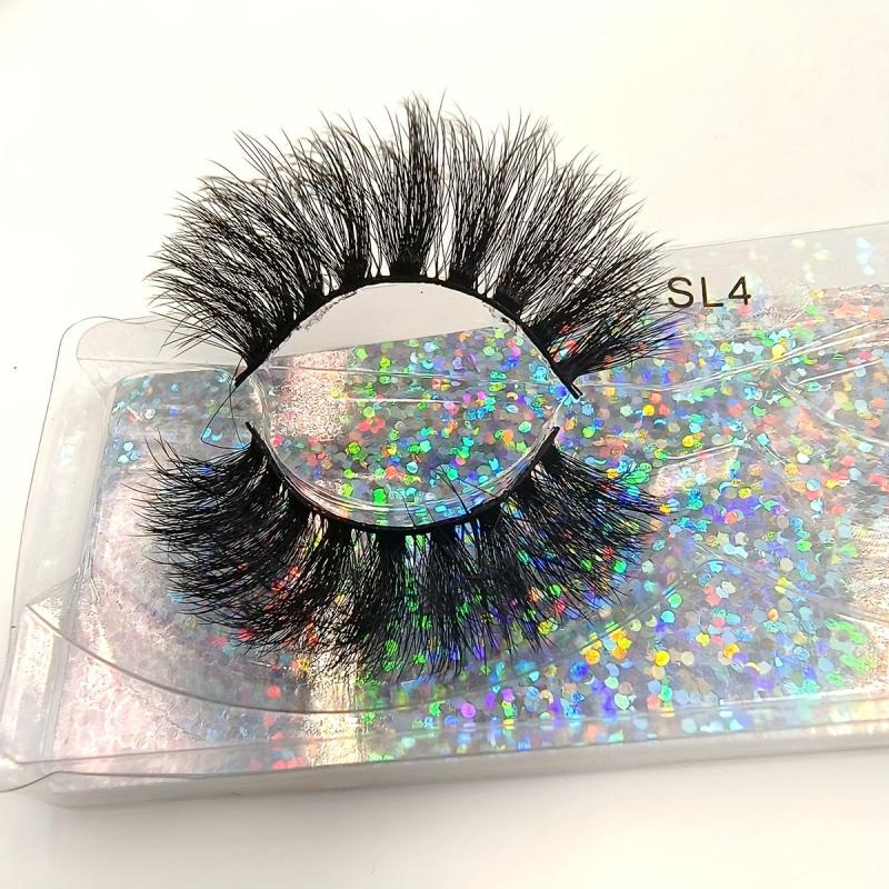 30 Pairs 3D Faux Mink Natural False Eyelashes Soft Thick Fluffy for Makeup