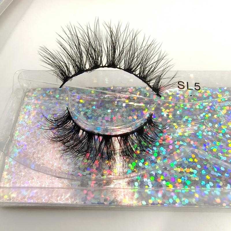 30 Pairs 3D Faux Mink Natural False Eyelashes Soft Thick Fluffy for Makeup