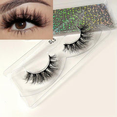 30 Pairs 3D Faux Mink Natural False Eyelashes Soft Thick Fluffy for Makeup