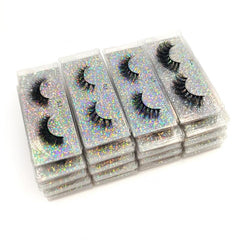 30 Pairs 3D Faux Mink Natural False Eyelashes Soft Thick Fluffy for Makeup