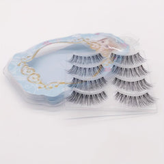 4 Pairs Artificial Eyelashes Extension Full Strip Eyelash Comfortable Lashes