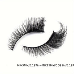 5 Pairs Cat Eye Winged False Eyelashes Natural Thick 3D Lash Extension