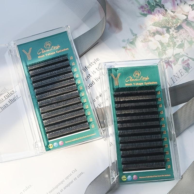 YY 0.07mm 12 Row False Eyelashes D Curly Individual Extensions